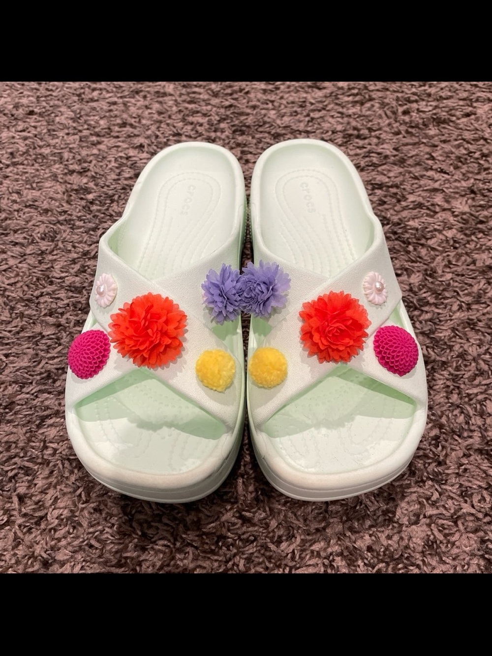 Mint Green Crocs - Picture 2 of 5